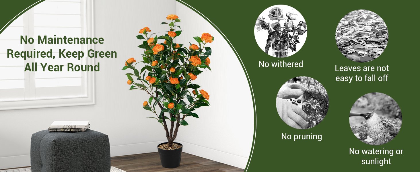 Artificial Camellia Tree